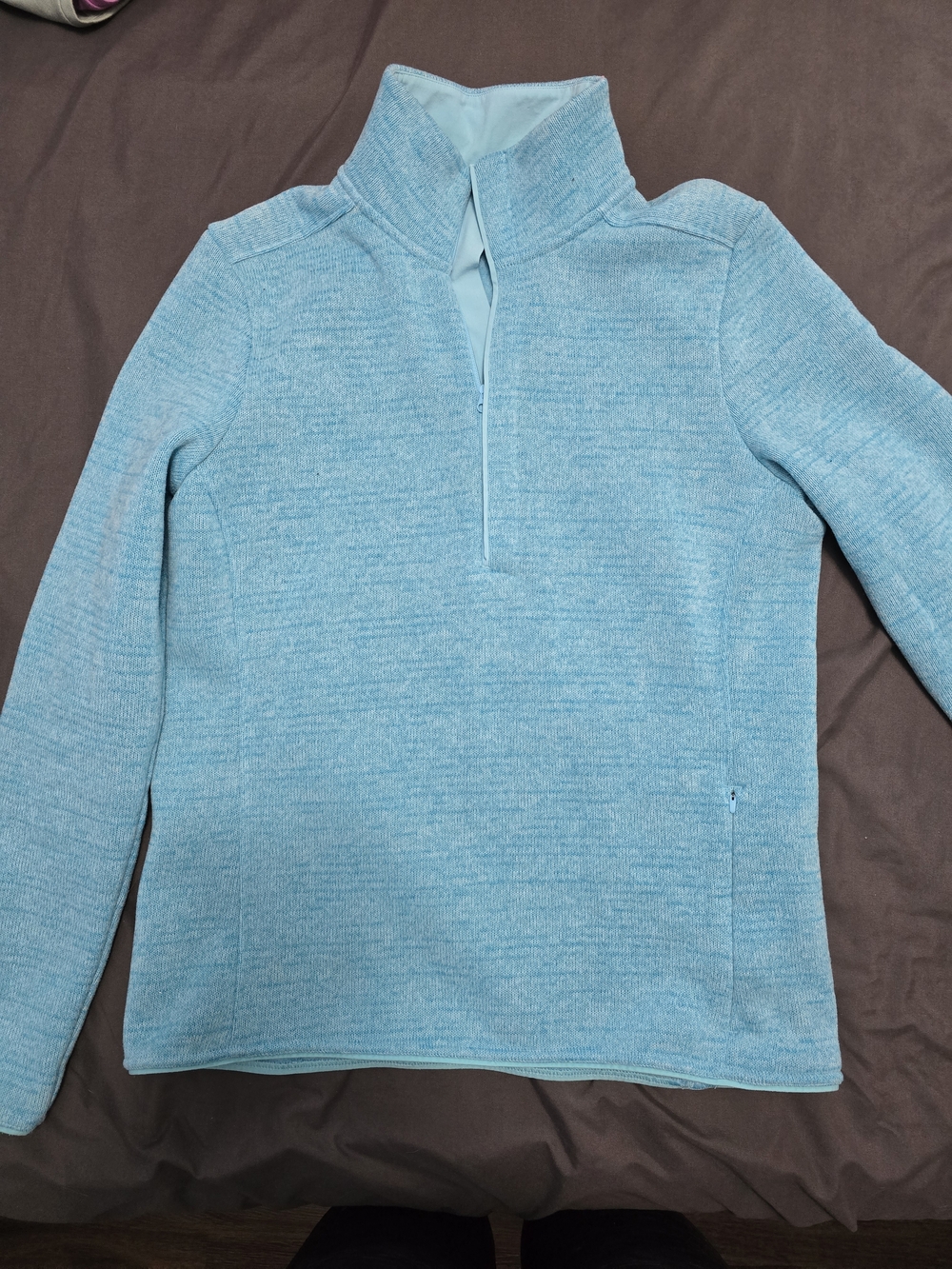 Under Armour Aqua Blue ColdGear Half-Zip